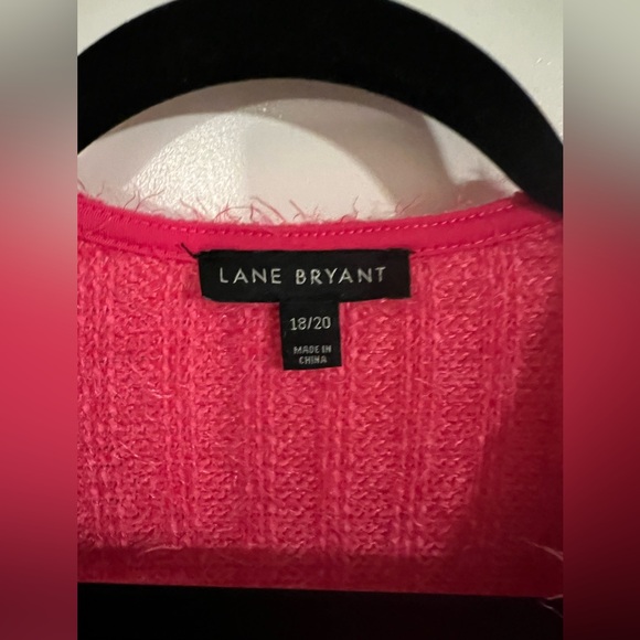 NWOT Lane Bryant Eyelash Knit Pink Cardigan Size 18/20 - Picture 3 of 7